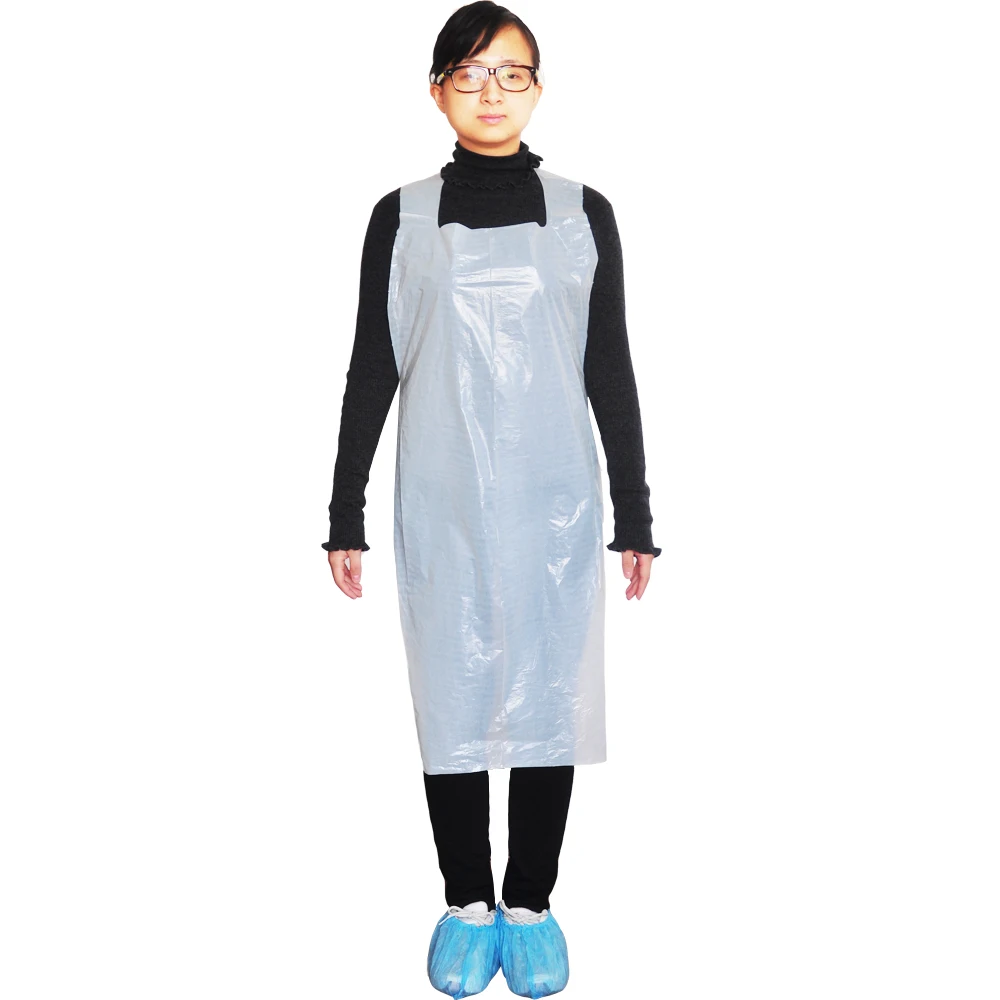 Waterproof HDPE LDPE industrial kitchen use Plastic cheap disposable nonwoven surgical apron sterile