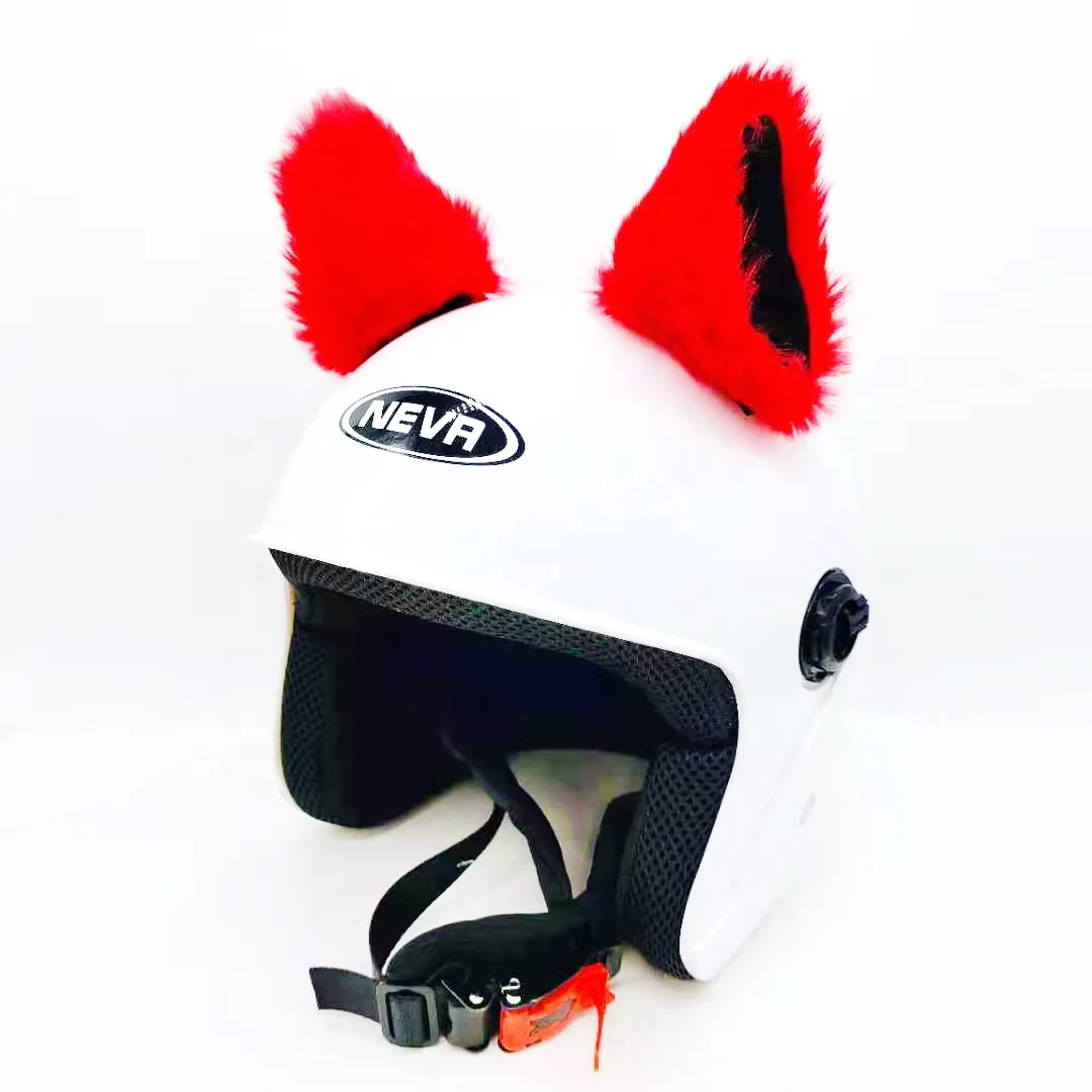 New Helmet cat Ears plush horns Covers for Snowboarding for Motorcycle Bicycle Sport
