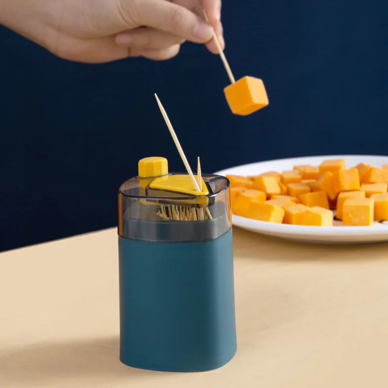 Creative  Toothpick Dispenser Box High-grade Press Automatic Toothpick Holders Plastic  Pop-Up Toothpick Holder Dispensers