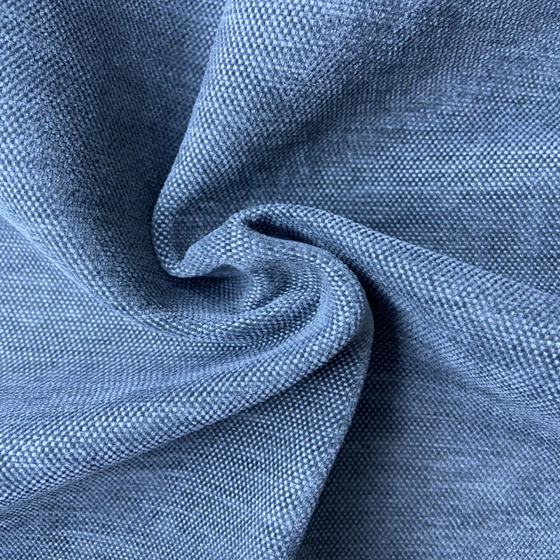 wholesale new design woven dyed linen like chenille sofa fabric 100% polyester furniture fabrics