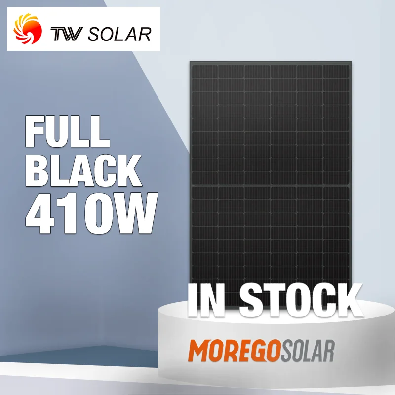 Tier 1 Brand TW Solar 410W 415W 420W Full Black Solar Panels Europe for Home Solar System