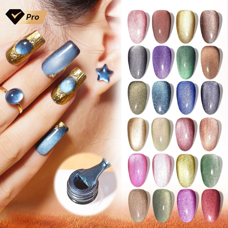 High Quality R S Nail Shiny Ceramic Cat Eye Gel High Glossy Long Lasting Manicure Custom Uv Gel Polish Nail Beauty Salon