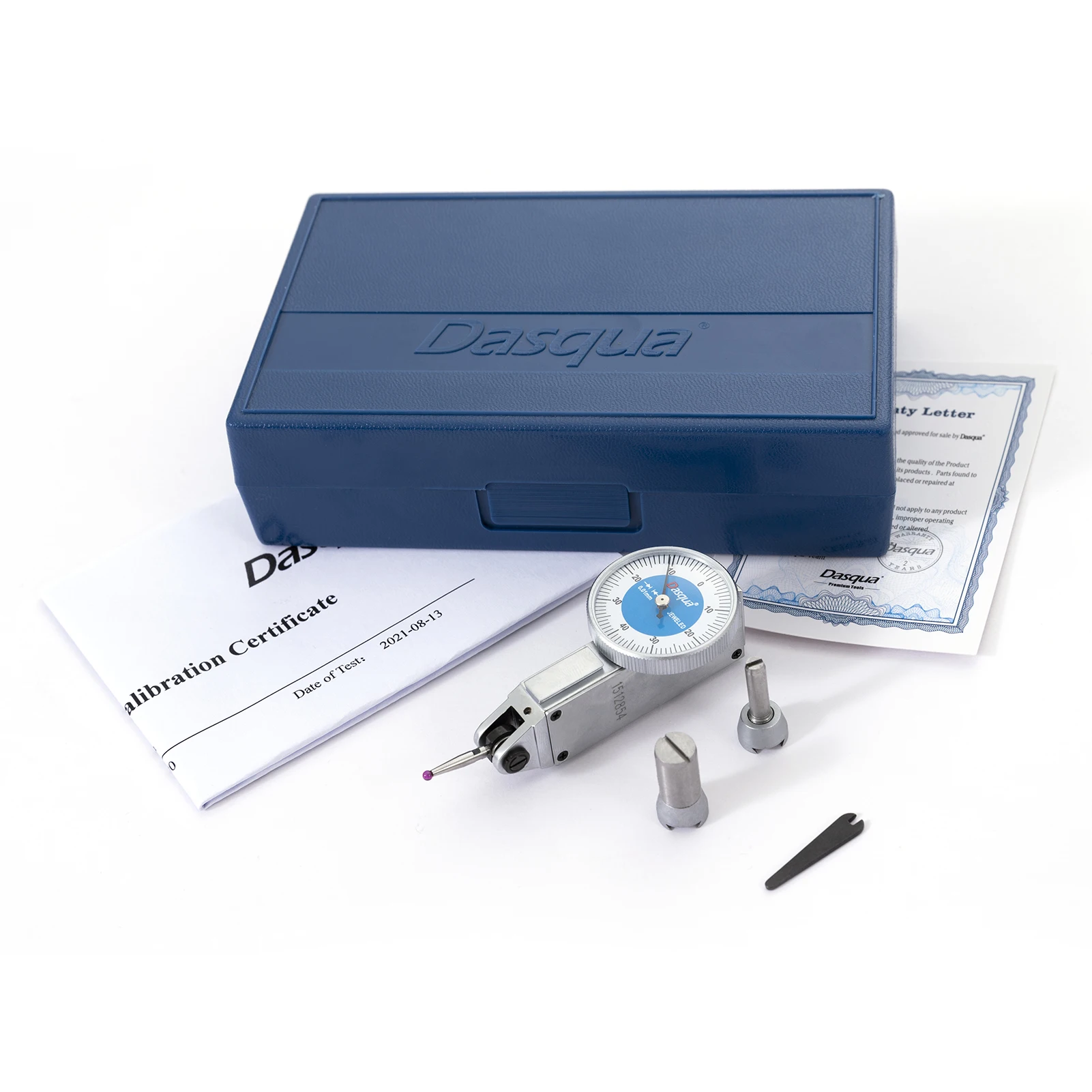 Dasqua 0.8mm Satin Chrome-Finish Case Dial Test Indicator