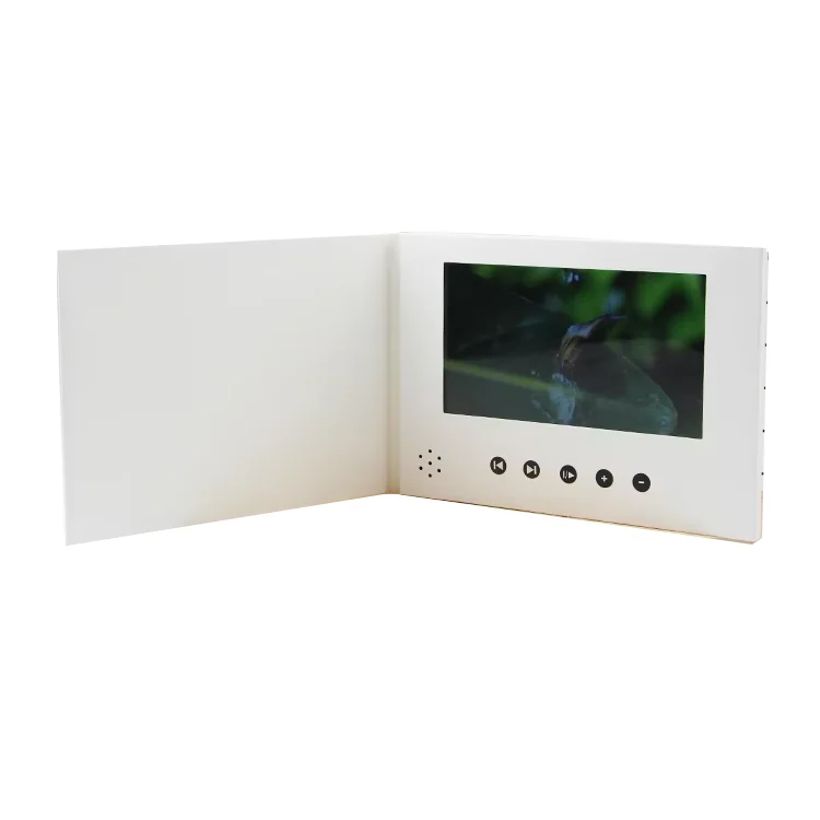 Custom 4.3 5 7 10 inch lcd tft screen video brochure catalog Wedding video invitation HD video greeting card
