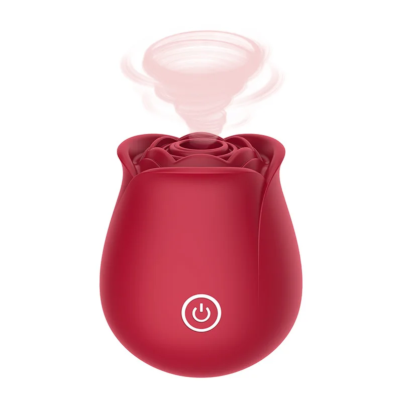 SHEYAY Red Rose Shaped Suction Couples Sex Toy Vibrator Flower Adult Products Sexual The Sucking Rose Vibrator For Women