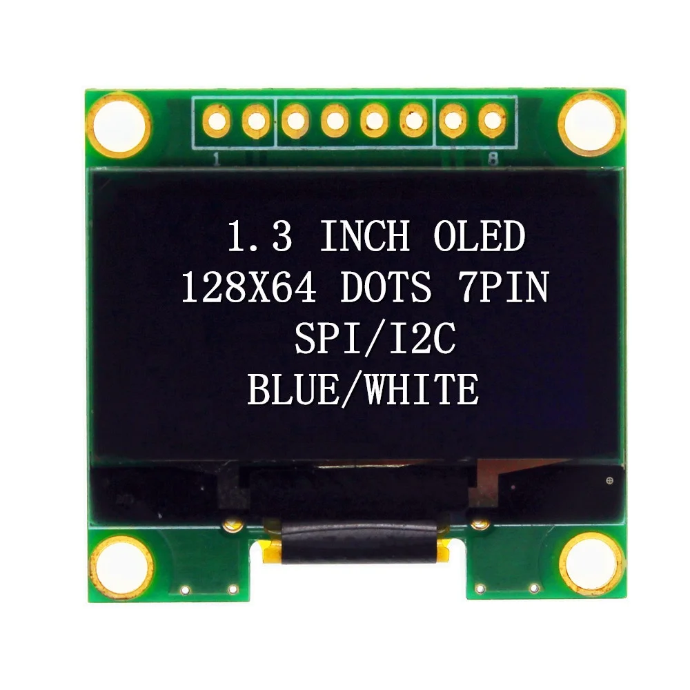  1 3 дюймовый белый SH1106 128X64 SPI I2C OLED модуль
