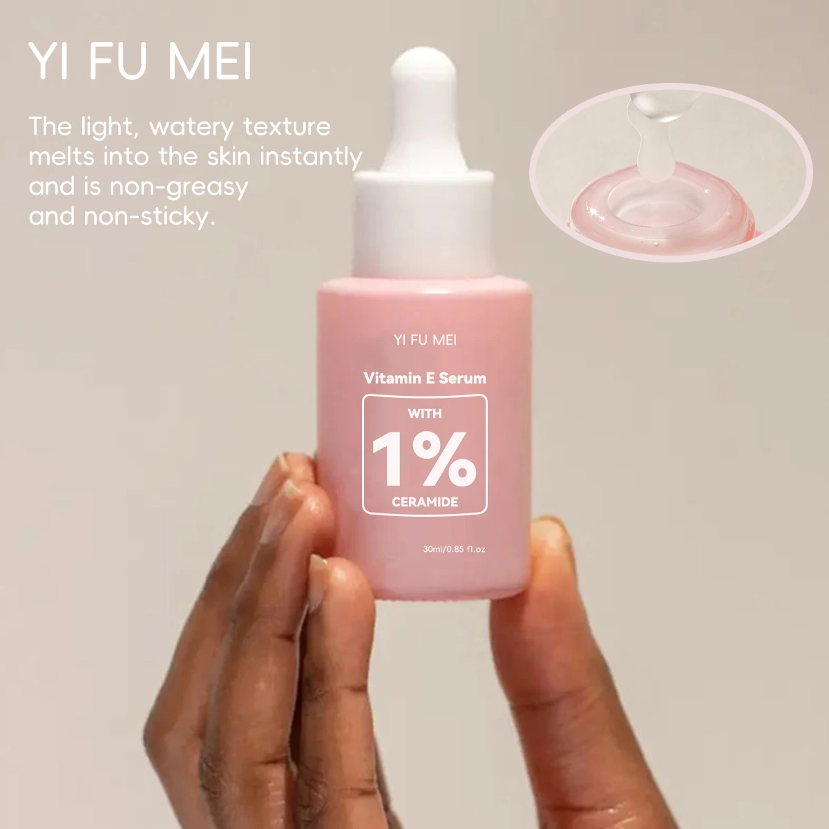 Private Label Facial Repair Dryness Reduce Redness Calming Skin Ceramide Anti Wrinkle Whitening Vitamin E Serum For Face