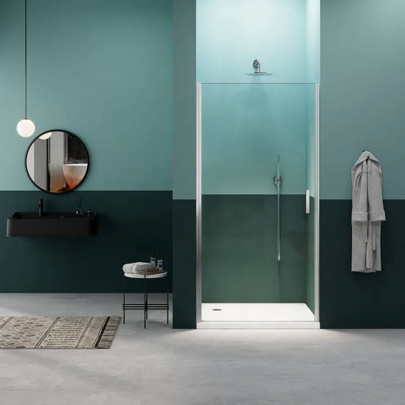 Exceed Hot Sale Modern Tempered Glass Bathroom Door
