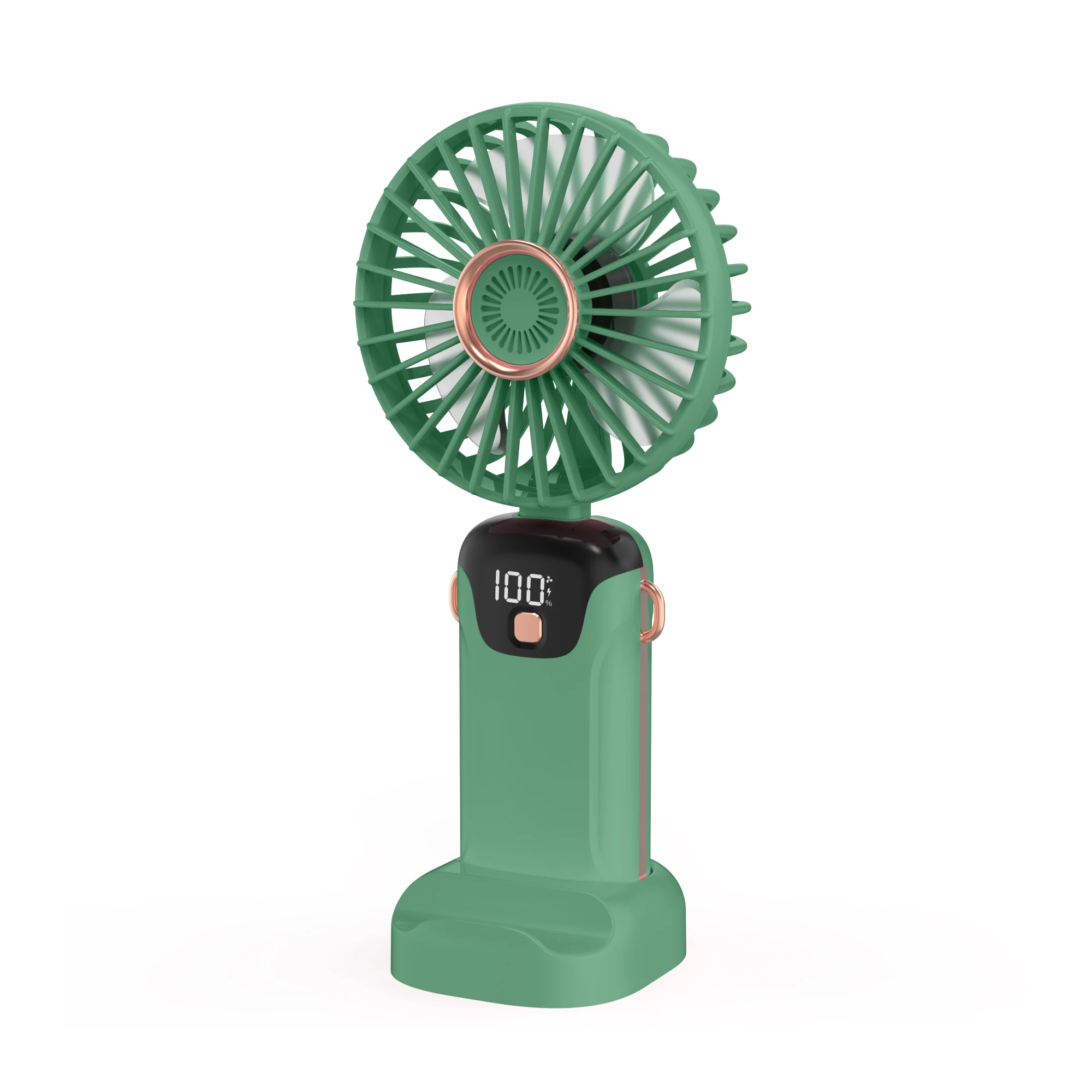Portable Rechargeable Mini Handheld Fan Summer Outdoor Use Hand Held Rechargeable Fan LED Display