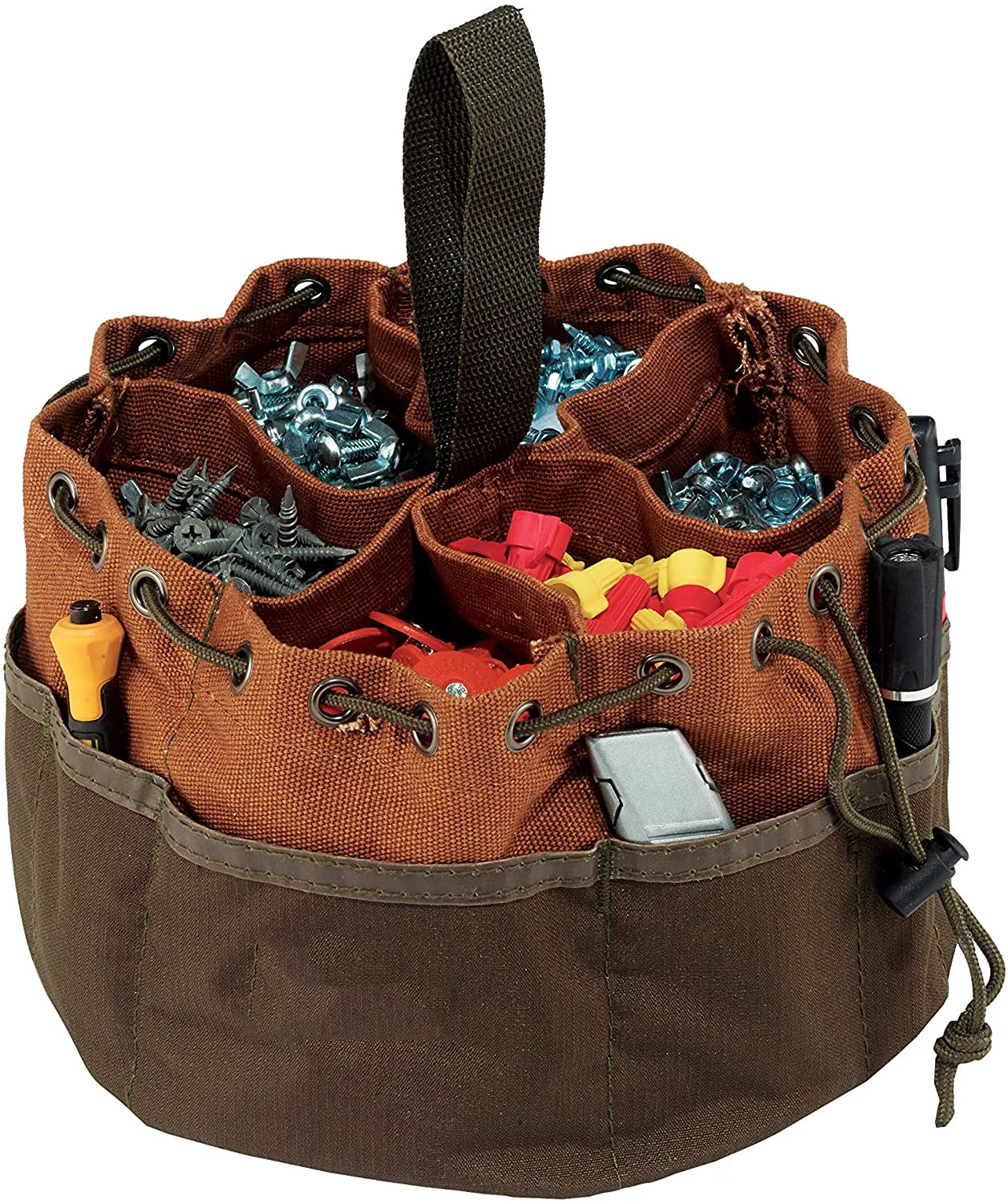 
Parachute Bag Small Parts Bag Professional Oxford Canvas Tool Pockets Fully Adjustable Waterproof & Protective 