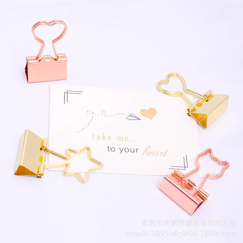 Hot Selling Metal Assorted Color Binder Clip Paper Clamps Office School Supplies Colorful Binder Clips