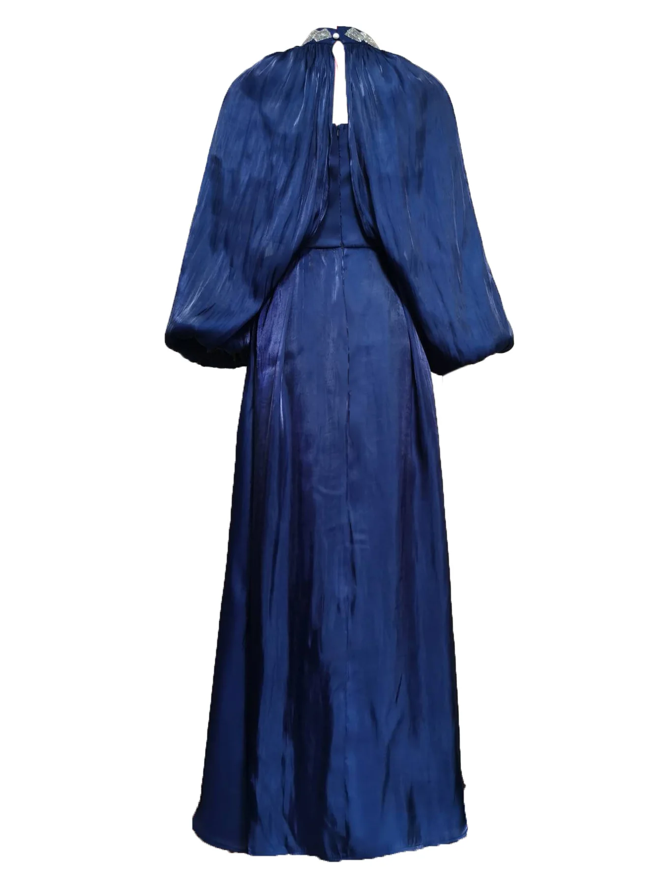 M-2XL Fashion Waist Dress Strap Dress Big Sleeved Cloak Long Sleeved Dress