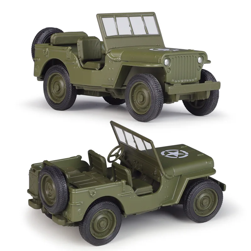 WELLY 1: 36 Willys MB SUV Simulation Alloy Car Model Pullback Ccar Toy MENTAL MODEL for Boy Collection Decoration