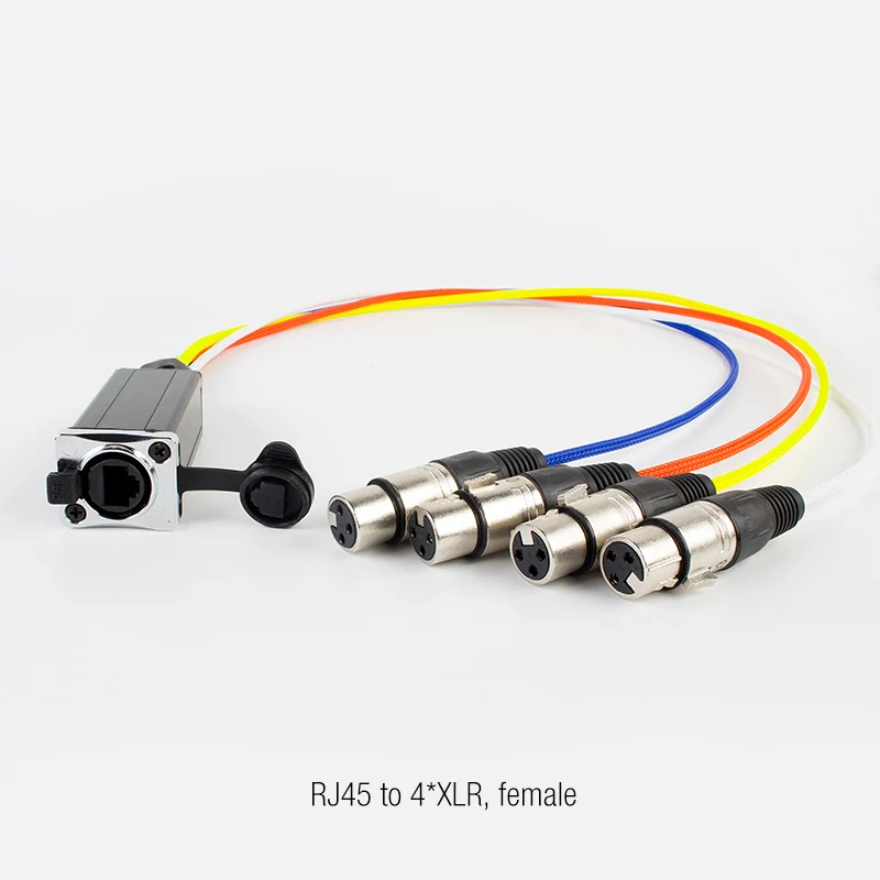  От оригинального производителя onlywheel в профессиональный 4 канальный RJ45 XLR Женский кабель многожильный аудио змея для адаптера переменного