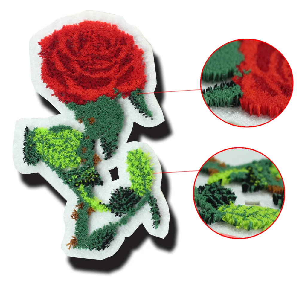 Bordado de letra puff 3d Вышивка Патчи Chenille sem pedido minimo патчи ferro no chapu