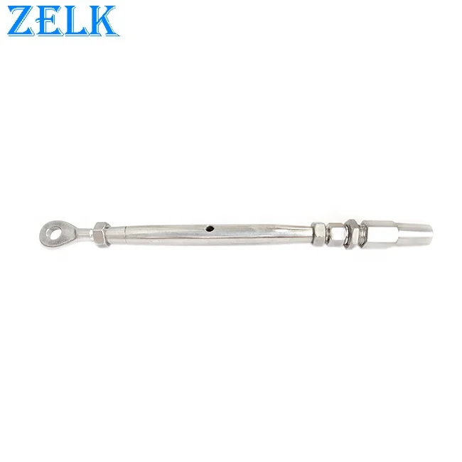 Electro Polished AISI304 316 Stainless Steel Eye Swageless Terminals Quick Attach Eye Turnbuckle