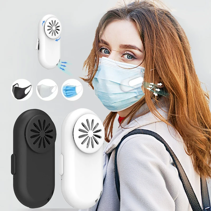Amazon, хит продаж, портативный мини вентилятор с воздушным охлаждением, USB Перезаряжаемый электрический воздушный вентилятор для маскировки лица