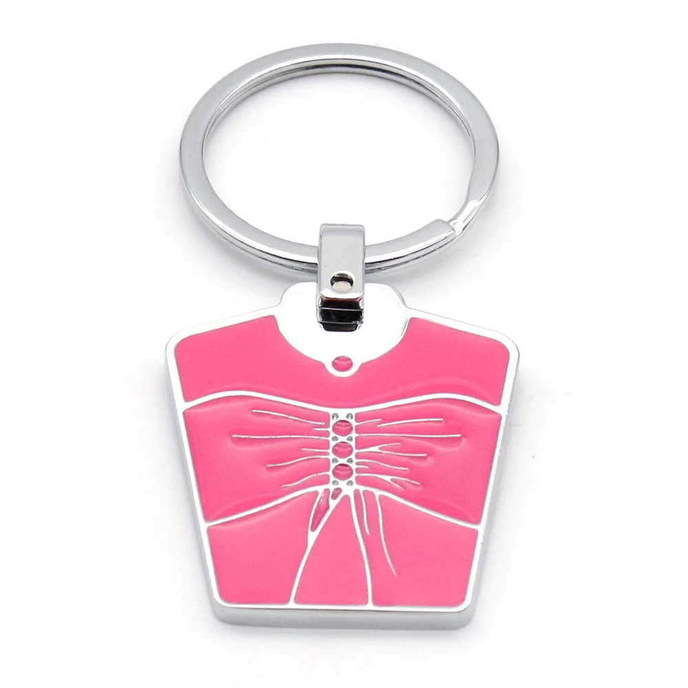 Gold Metallic Keychain Make Your Own Logo Metal 3D KeyChain Parts Wholesale Metal Souvenir Custom Metal Enamel Keychain