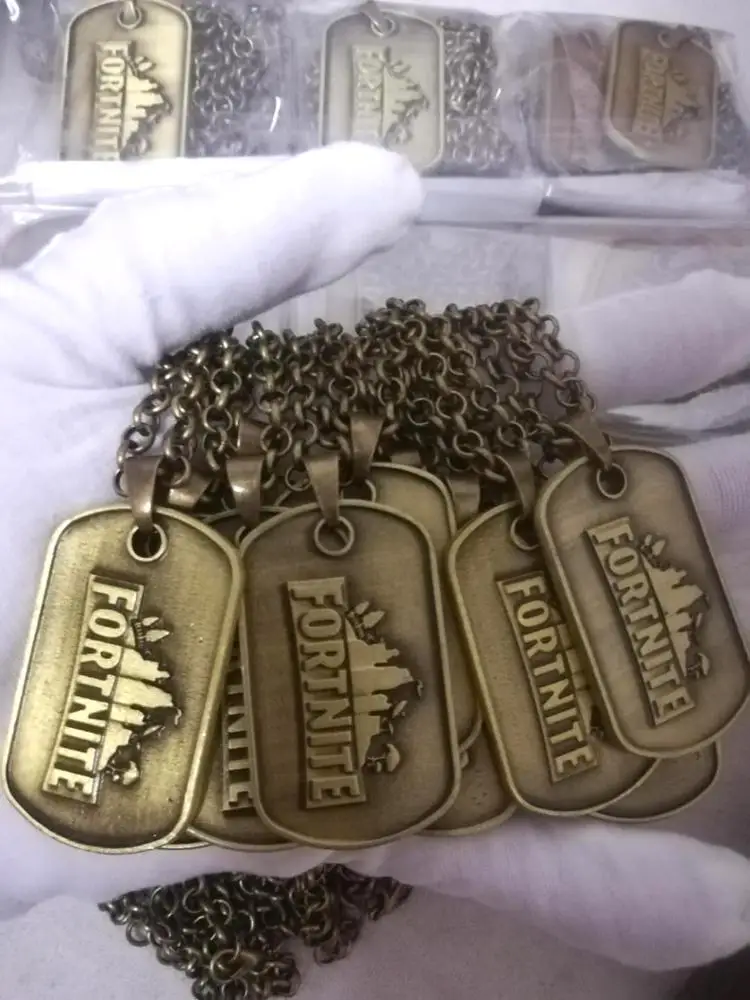Cheap Fornite Hot Game Cosplay Cartoon Anime Fashion Alloy necklace  Keychain Keyring