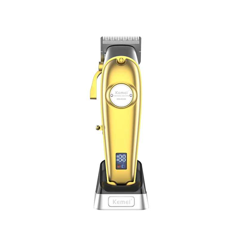 Kemei KM-K53S USB зарядка профессиональный электрический триммер светодиодный дисплей Электрическая аккумуляторная машинка для стрижки волос Машинка с Зарядная