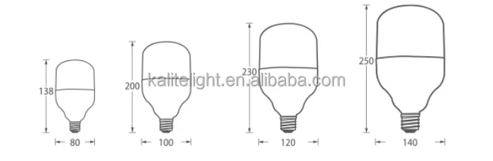 High brightness high-quality T-shape 5W,9W,13W,18W,28W,38W,48W 60W led bulb light