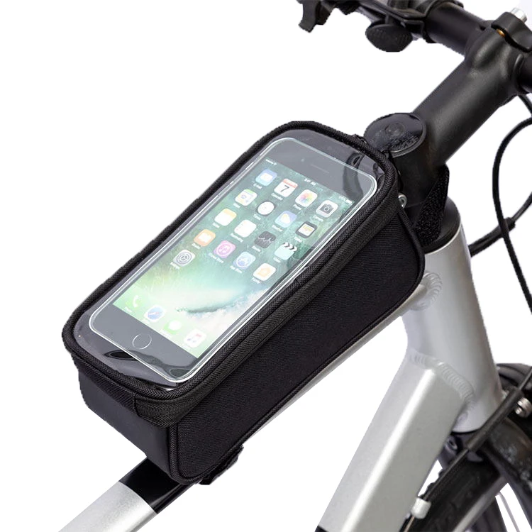 SINO Cycling Accessories Bicycle Front Frame Bag Waterproof Touch Screen Bicycle Phone Bag tube bag