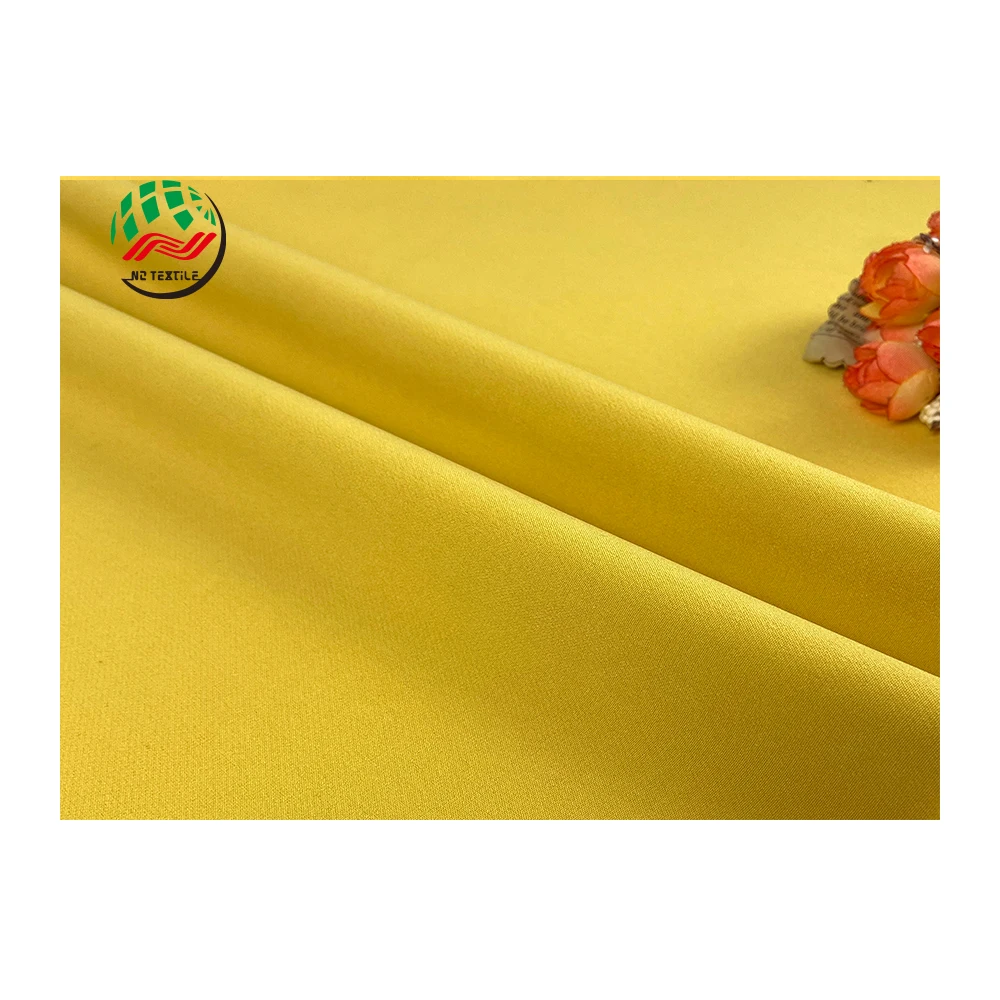 Customized 75D Double Twill Polyester 4-WAY Stretch Spandex Fabric with Barbie Bullet Clothes Fabric