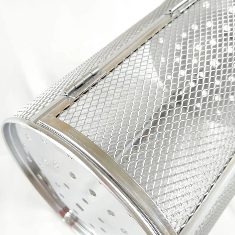
Oven Accessories Rotary Grilling Cage Food Grade SUS304 Stainless Steel Roasted Peanut Nuts Grill Grill Baking Tools 