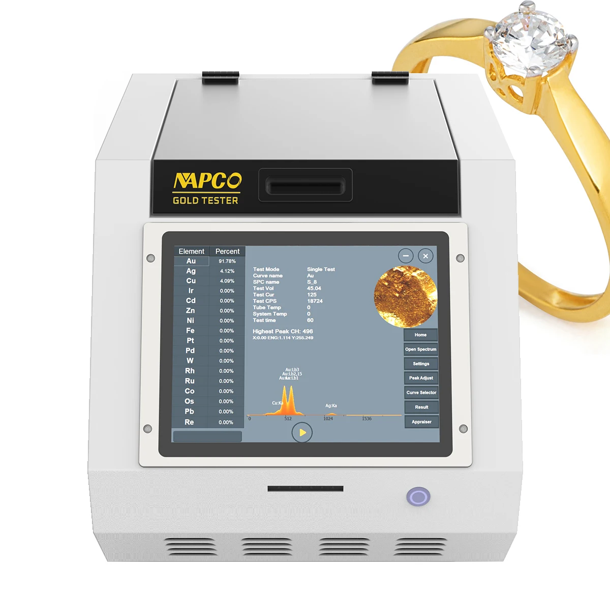 XRF Gold and Silver Tester Purity Testing Machine XRF Gold Spectrometer