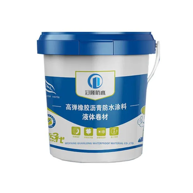 Черное жидкое резиновое модифицированное асфальтовое водонепроницаемое покрытие для крыши