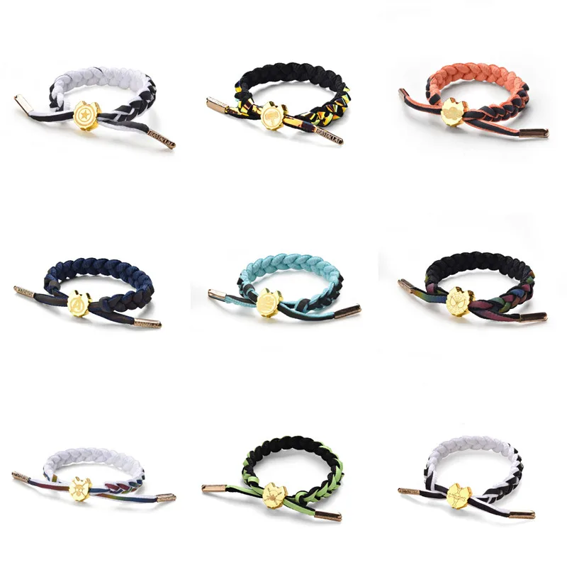 Adjustable Braided Charm Wristband Shoelaces Bracelet Couple Woven Anime Holographic Bracelet Sports Jewelry Gift Trendy CLASSIC