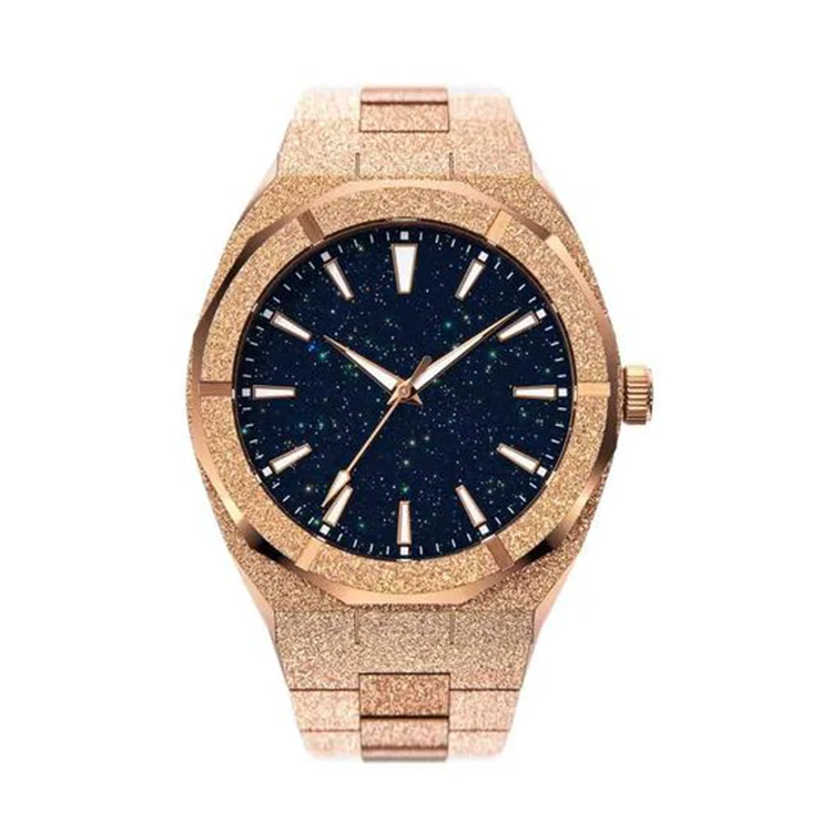 High quality Luxury Paul Style Rich waterproof All stainless steel reloj para hombre men watches Frosted analog watch for men