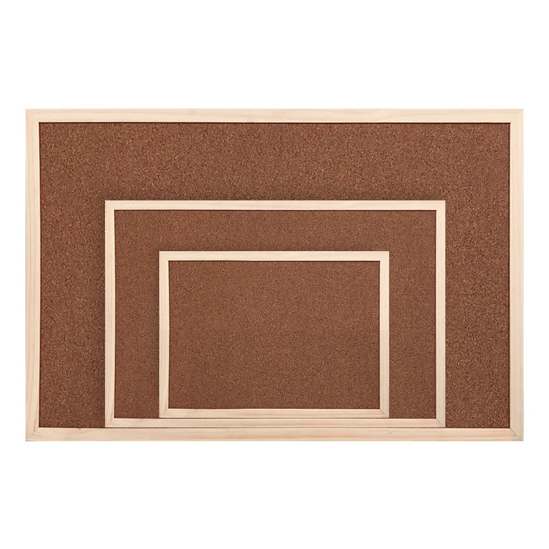 
Wholesale Cheap Price Single Side Bulletin Memo Notice Message Cork Board In Wooden Frame 