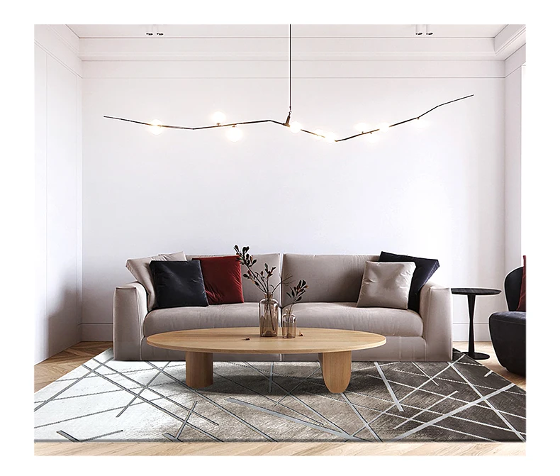 Modern Style Polypropylene Rug Home Floor Rugs  Machine Made Carpet for livingroom Bedroom