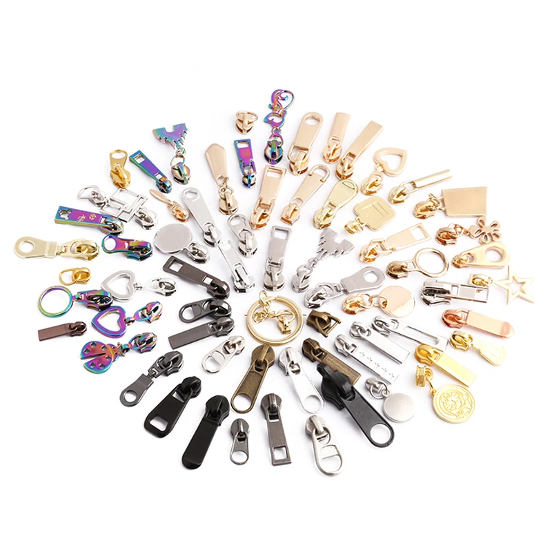 Custom OEM Metal Zipper Pull Custom Logo Slider Brand Logo Bag Zipper Puller Custom Metal Zipper Pull