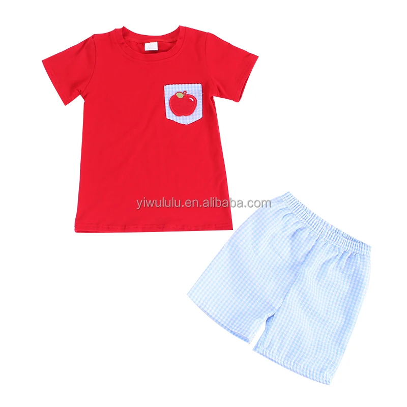 short sleeve blue seesucker peter pan collar teen girls back to school dress