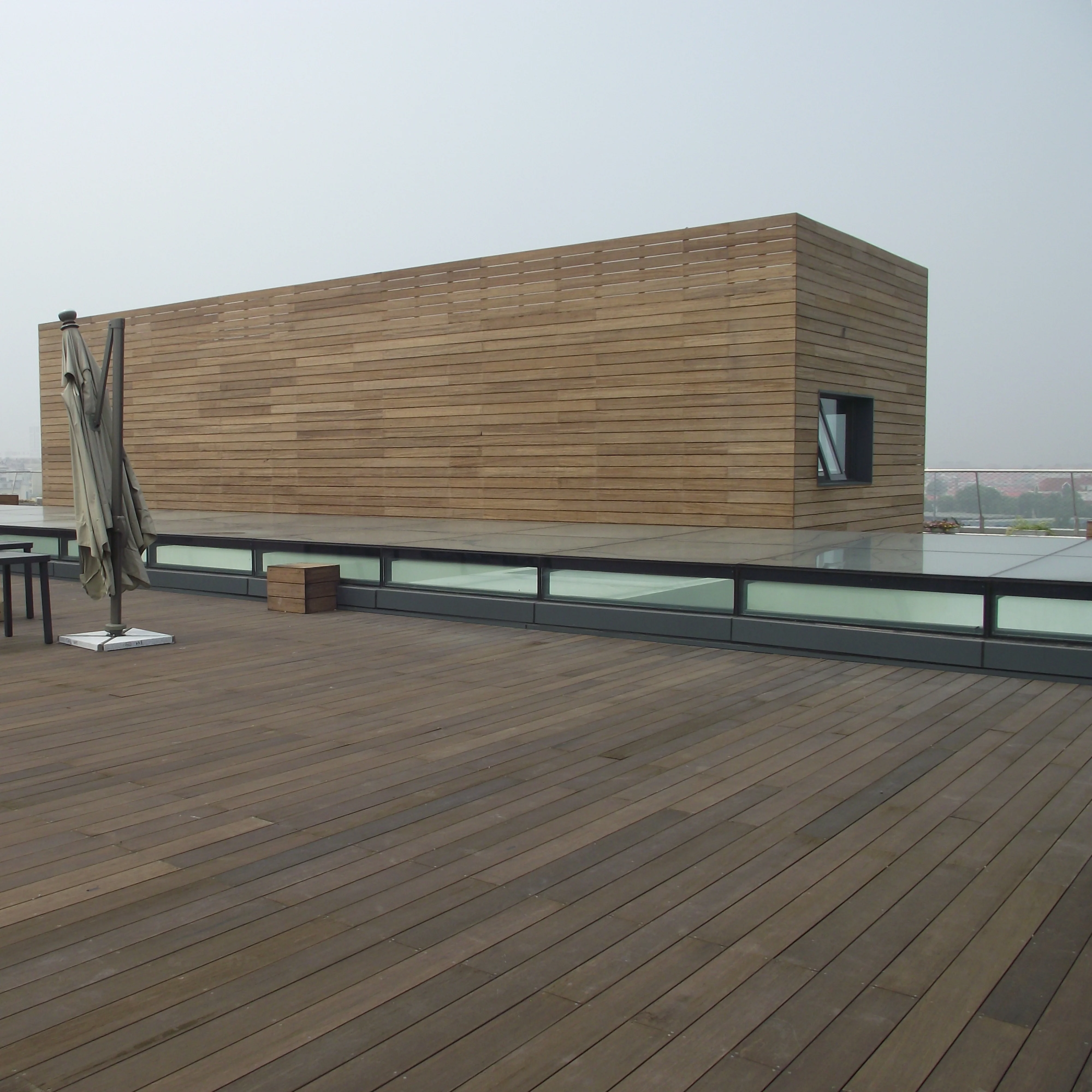 Wood Plastic Composite WPC Bamboo Decking Walkway Hotel Resort Deep Carbonization Bamboo Flooring Deck