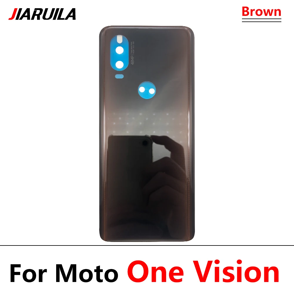 Задняя крышка для аккумулятора с клейкой наклейкой Motorola Moto G100 G9 Power G 5G Plus G5 Z3 Play Z4 One Vision Action