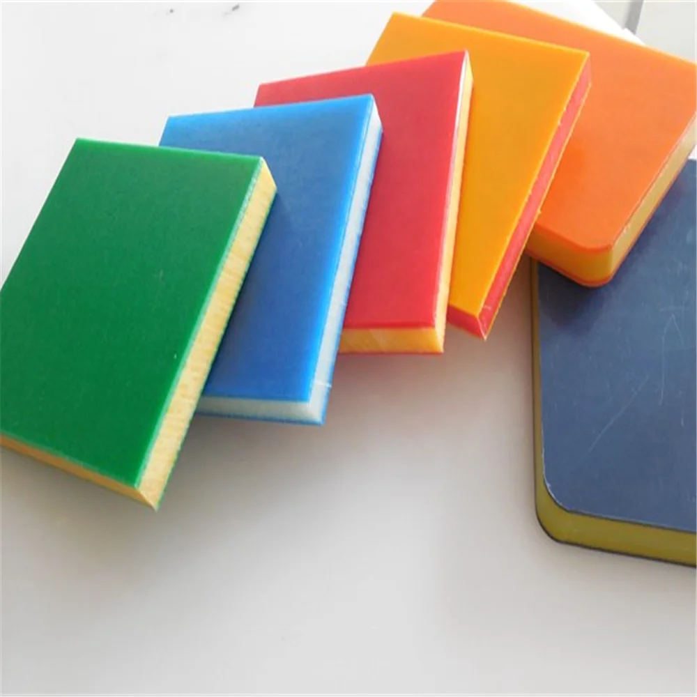 
UV Resistance HDPE Plastic Sheet in dual color /Sandwich color/Orange peel HDPE plate 