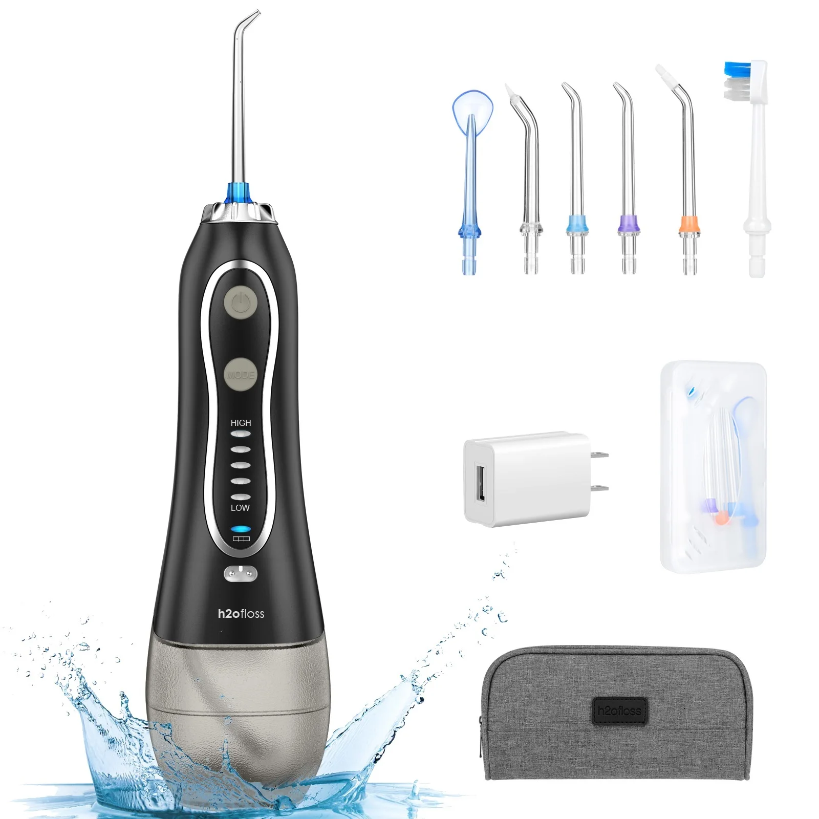 2021 OEM Amazon Best Seller Portable Dental Care Jet Oral Irrigator Cordless Wireless Dental Floss Pick for Teeth Irrigation