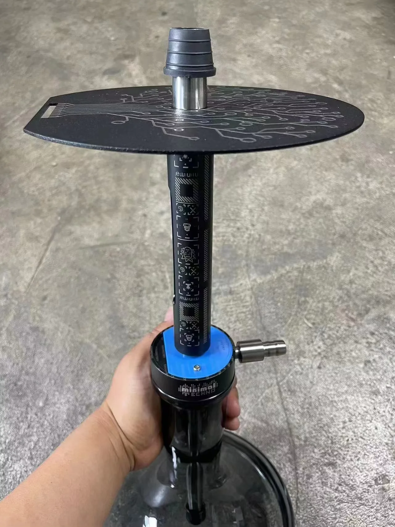 Wholesale new design Geometry minimal shisha hookah set luxury sheesha gift box hookah Geometry