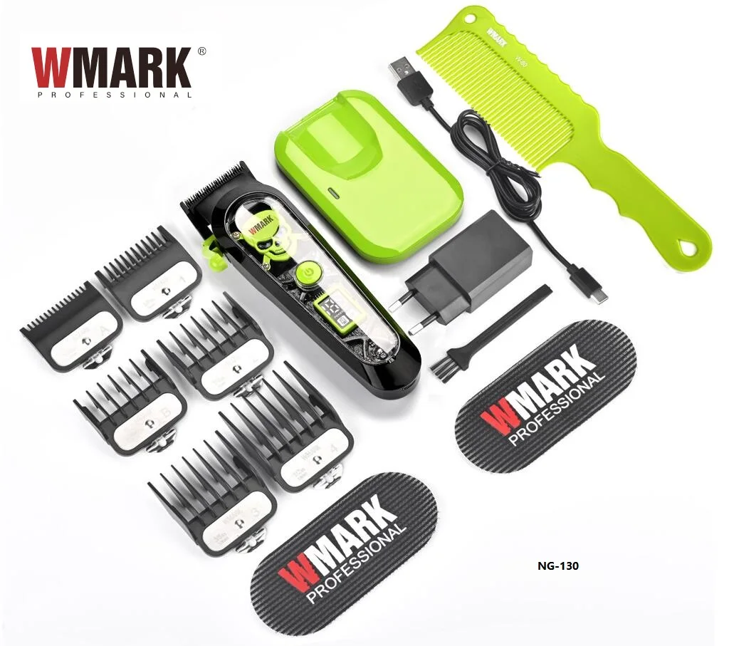 WMARK NG-130 Exclusive Mould Wholesale Wireless 7000RPM Motor Electric Barber Mens Hair Clippers Rechargeable Salon Hair cutter