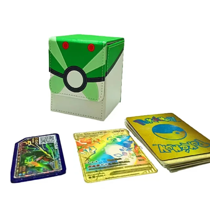 Customized Bracket Game PU Card Box Chess Game Poke Box trading Card Box Poke Mon Binder TCG MTG