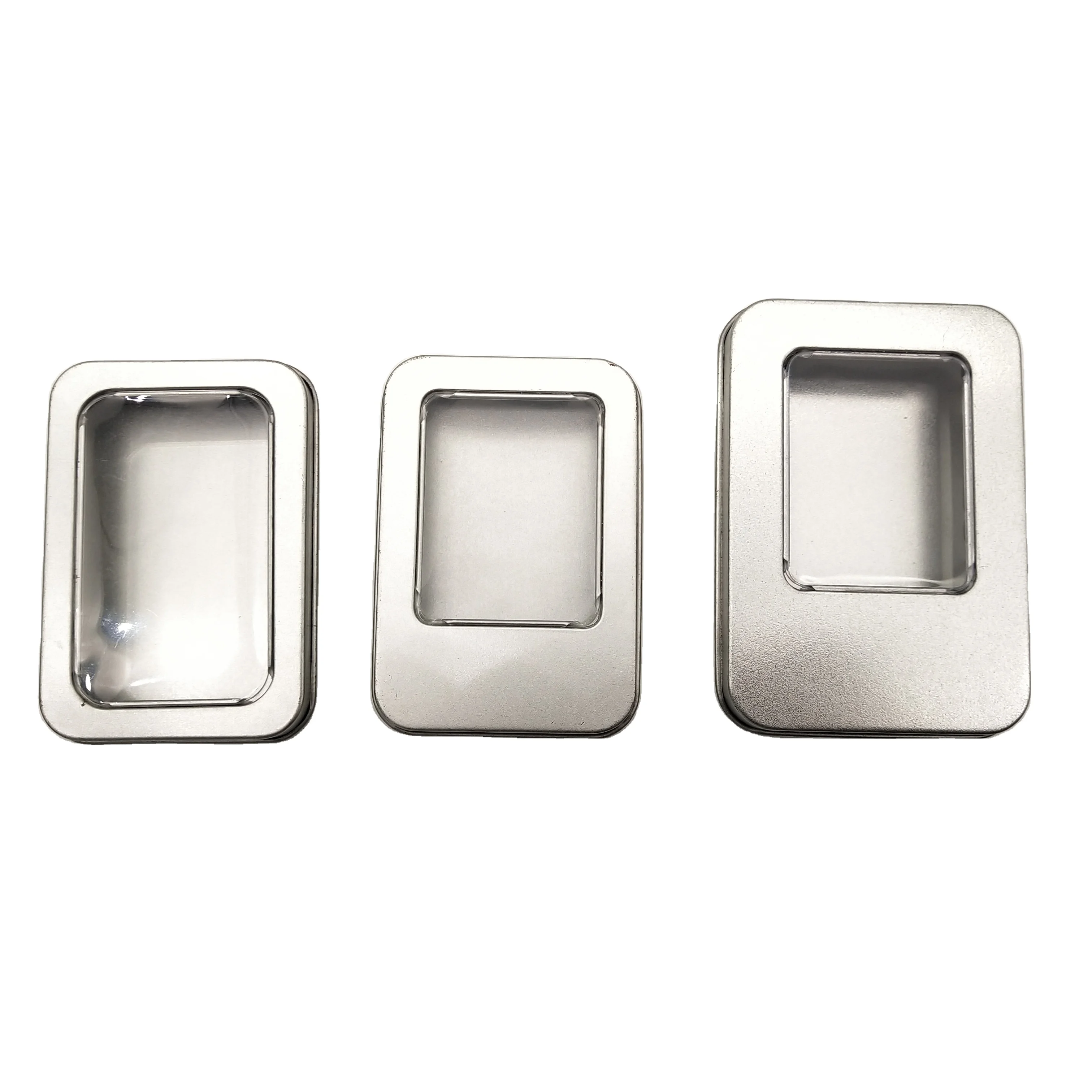 Custom Tin Box with Transparent Lid Mint Tin Box with Wholesale Factory Price