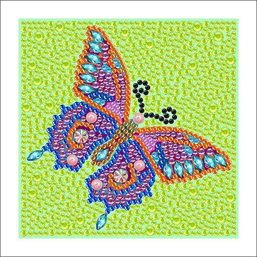 Diamond painting drills beautiful animal butterfly diamond painting with frame home decor luxury