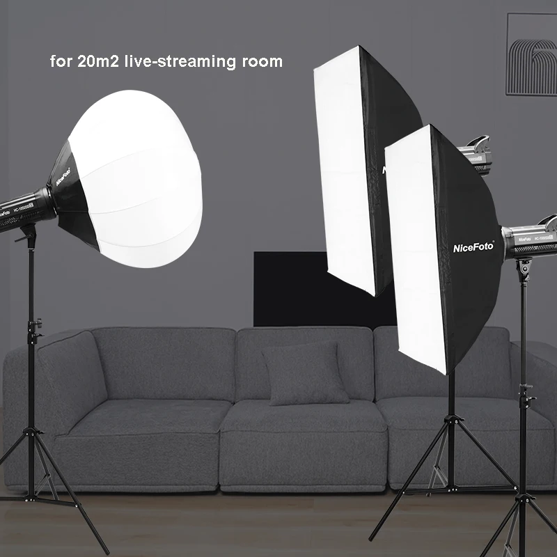 KT-HC404(HC-1000SB III ) NiceFoto 100W 5600K daylite CRI 95+  led studio light video kit for photography shooting