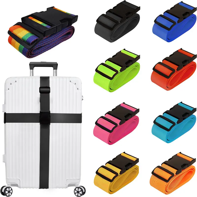Portable Travel Organizer Luggage Straps custom adjustable travel nylon luggage belt strap