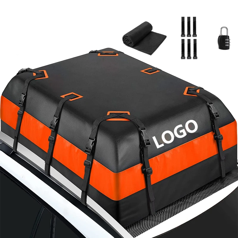 TIROL Custom design ATV SUV heavy duty 700d waterproof 4x4 car roof travel top luggage storage cargo box carrier bags