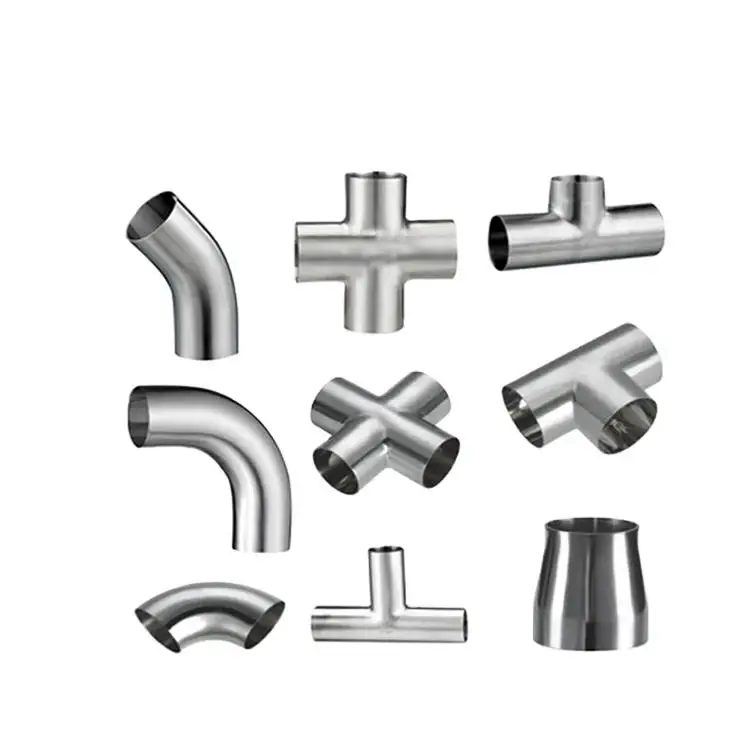 QINFENG SS304 316L санитарно-гигиенический зажим из нержавеющей стали для пищевых продуктов сварные резьбовые трубы фитинги поперечные размеры тройника имена и детали