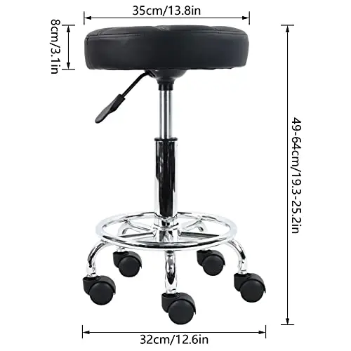 modern design simple steady style lab chair stool metal base wheel and soft seat used for lab science hall library meeting room
